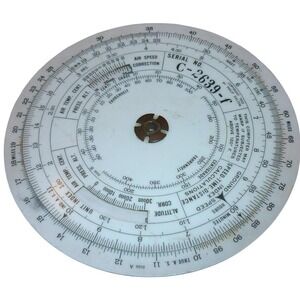 WWII Era American Airlines Dalton‎ Navigational Computer C-2639-f Whiz Wheel
